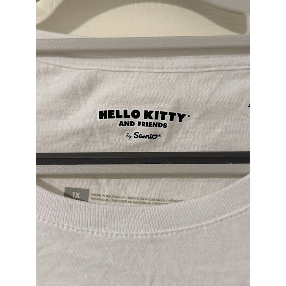 NWT Hello Kitty Friends Rainbow Pride White Shirt Sanrio Cute Plus Size 1X 16 18 - Picture 2 of 2